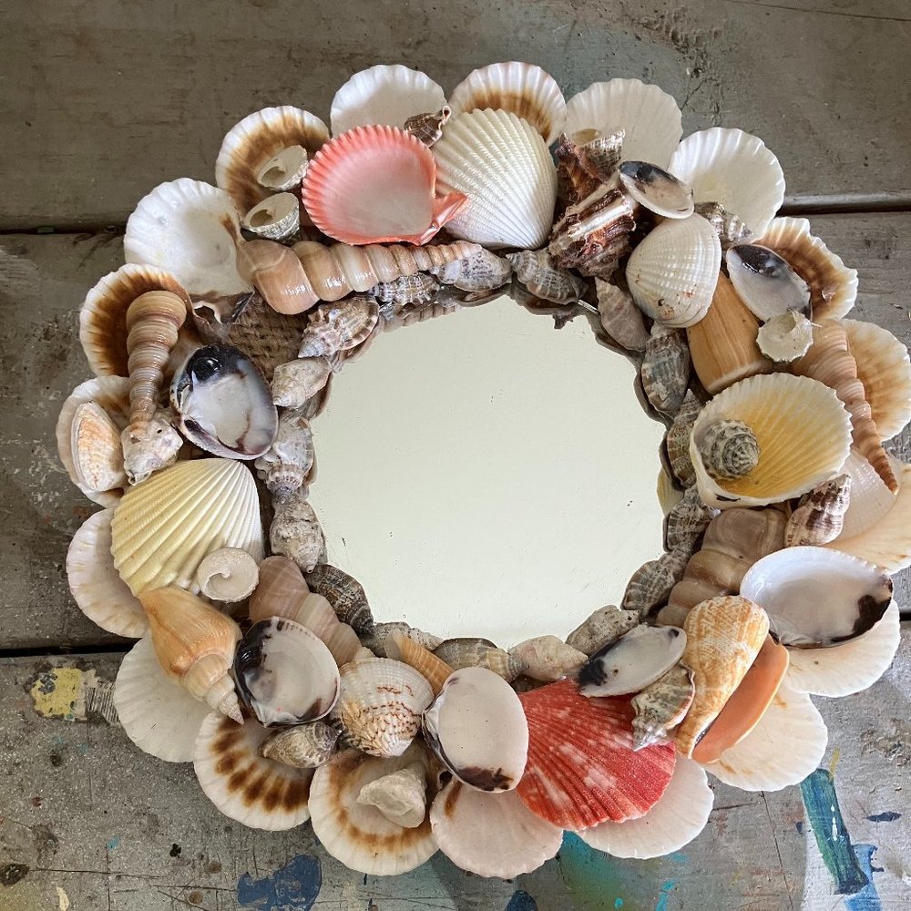 SEA SHELLED MIRROR